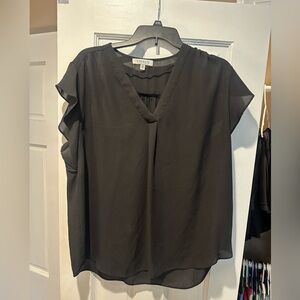 Chaus Women's Elegant Black V-Neck Blouse